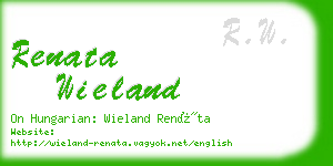 renata wieland business card